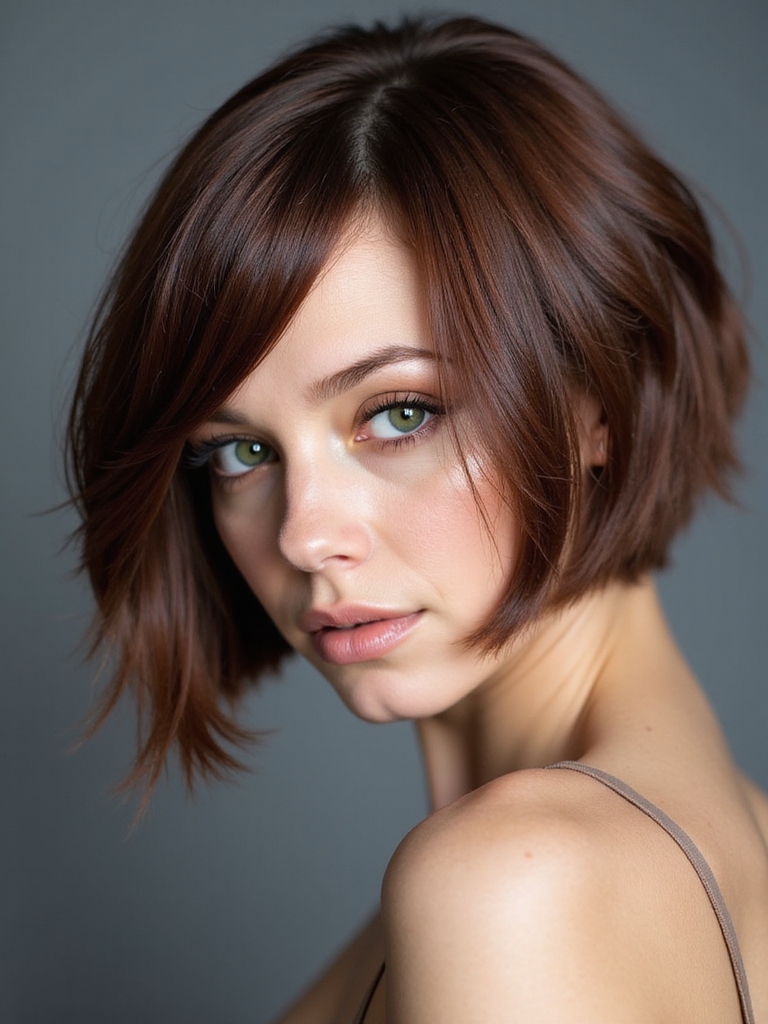 Inverted short bob