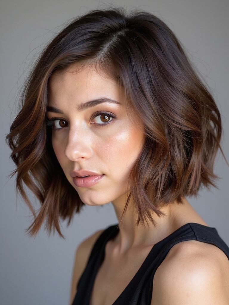 stacked bob with lift