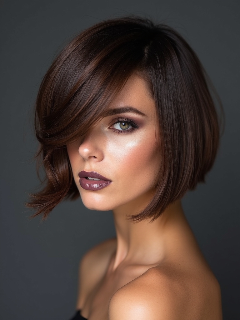 Tapered nape bob