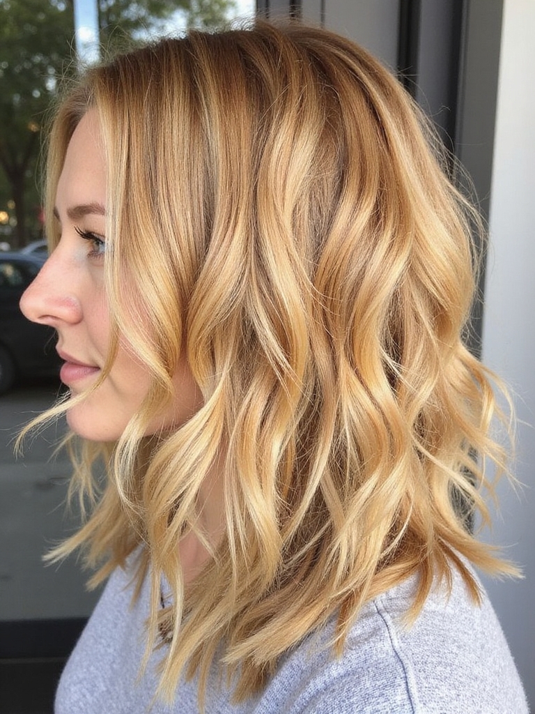 textured beachy layers piecey ends