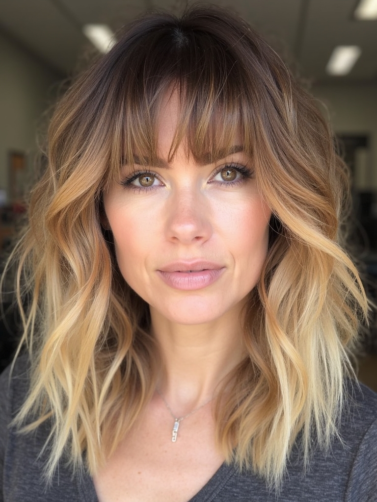 textured layers with luminous highlights