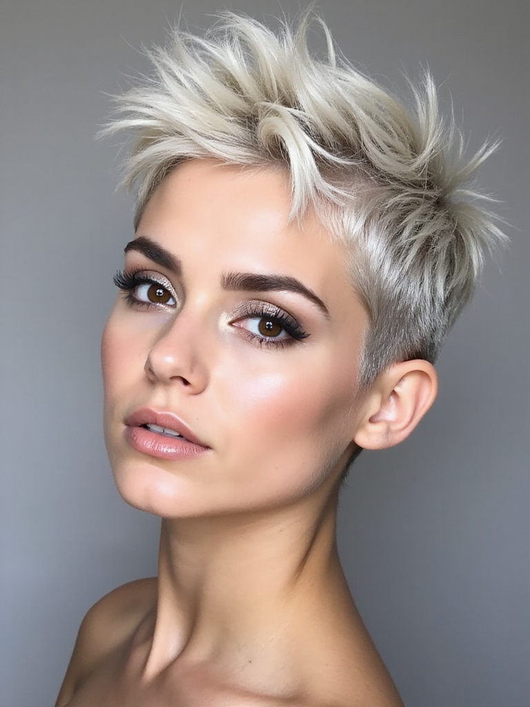 textured pixie with undercut