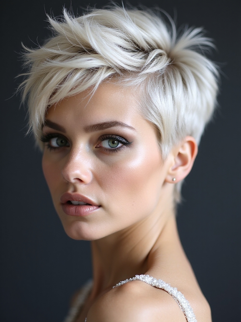 Tousled pixie