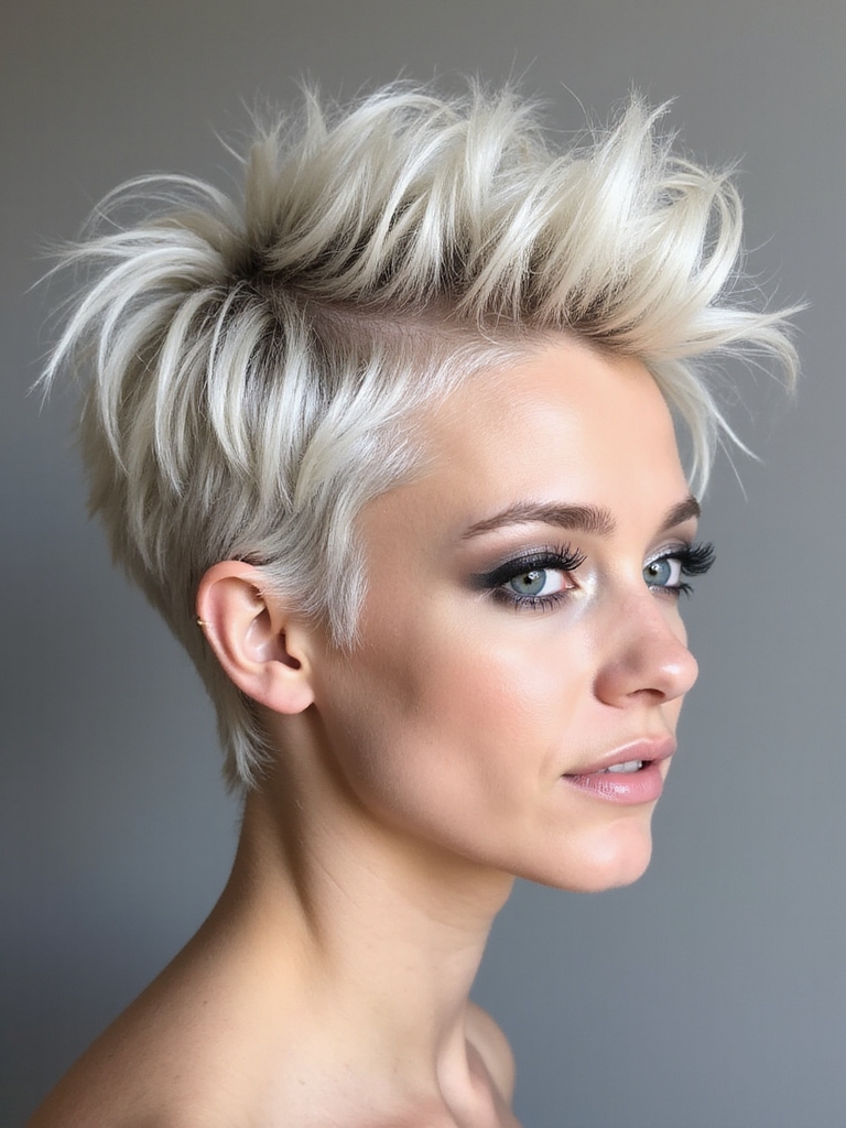 tousled textured pixie haircut