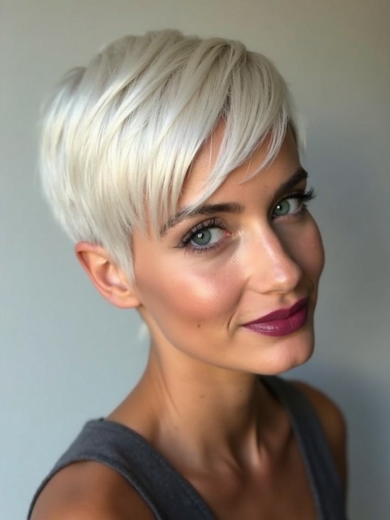 ultra short textured feathery fringe