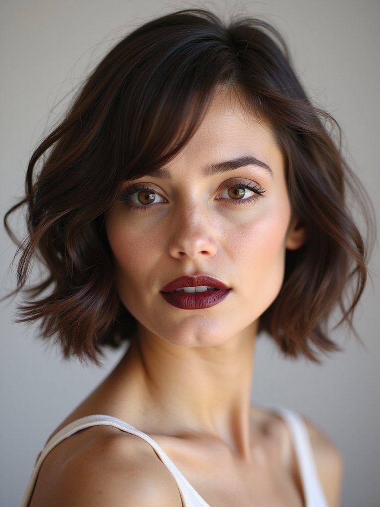 Classic chin bob face shape