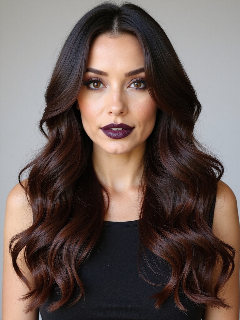 air dried layered hair routine
