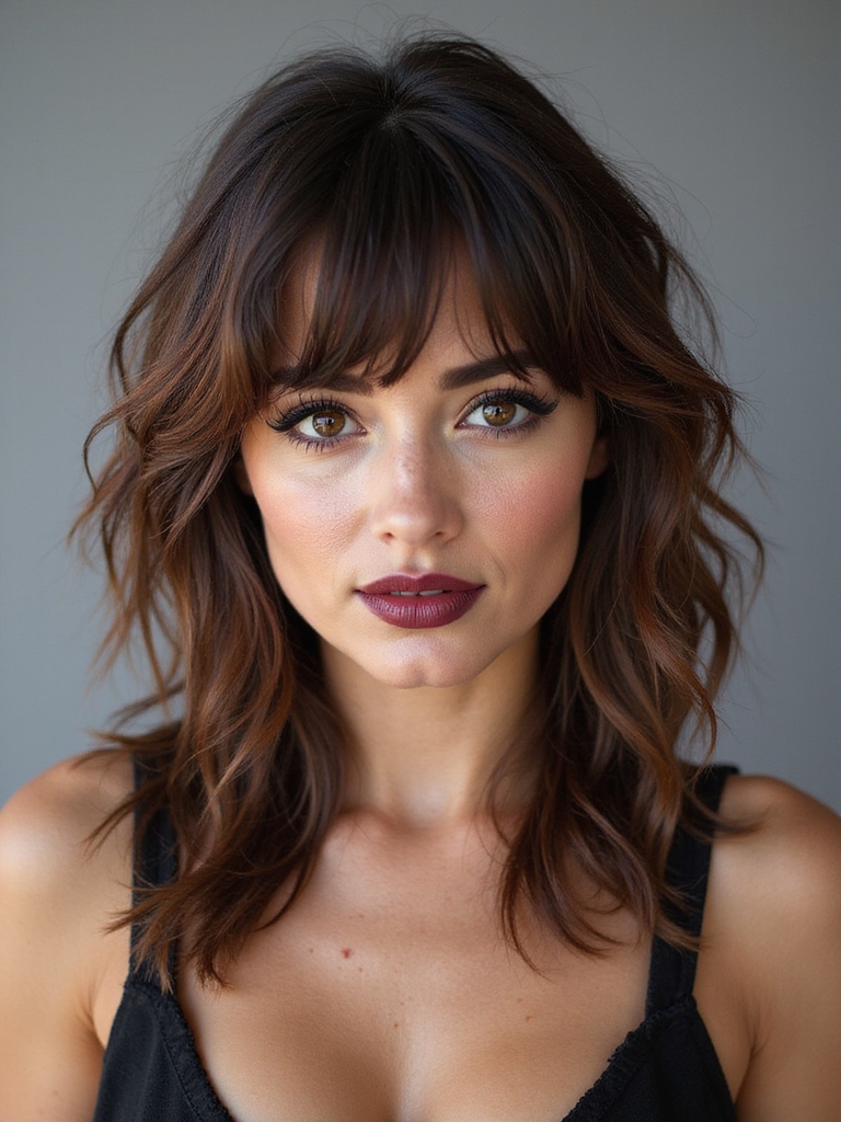 air dried textured shag routine