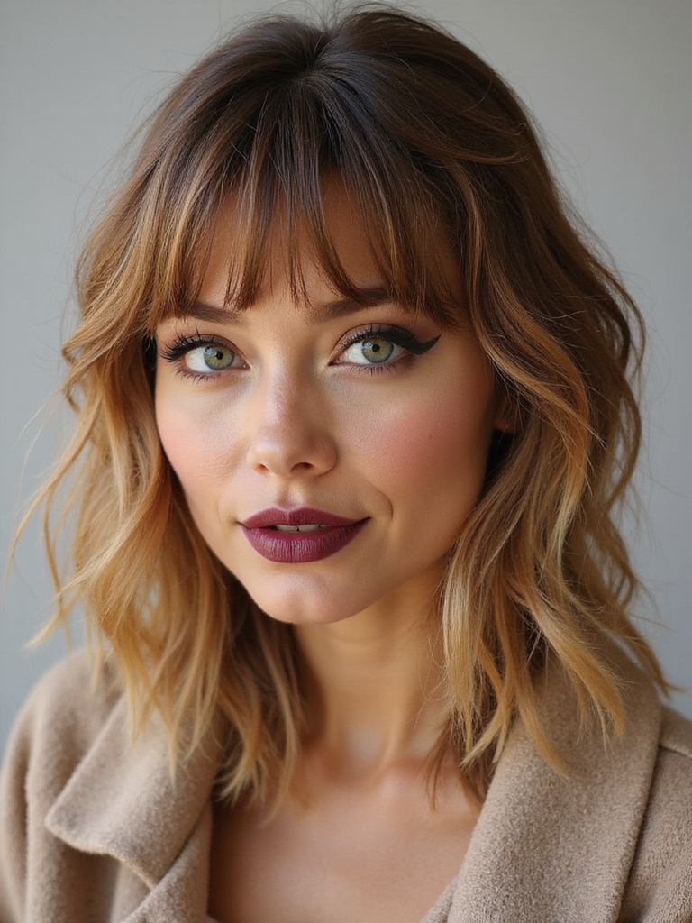 airy effortlessly tousled shag