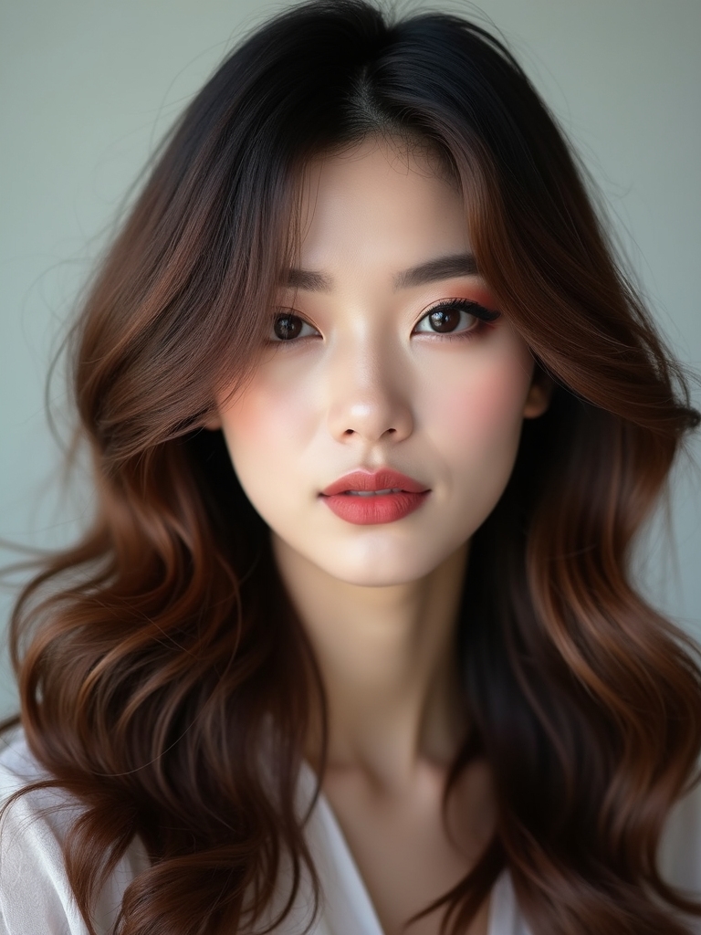 airy face framing fluttering layers