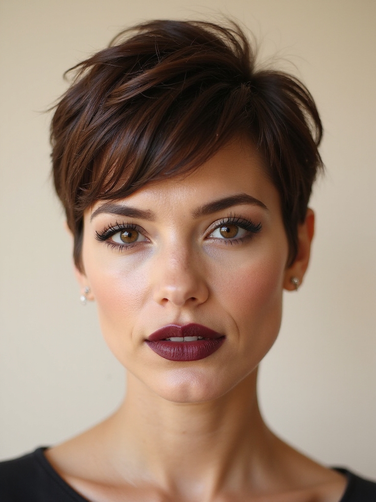 airy textured fingertip shaped pixie
