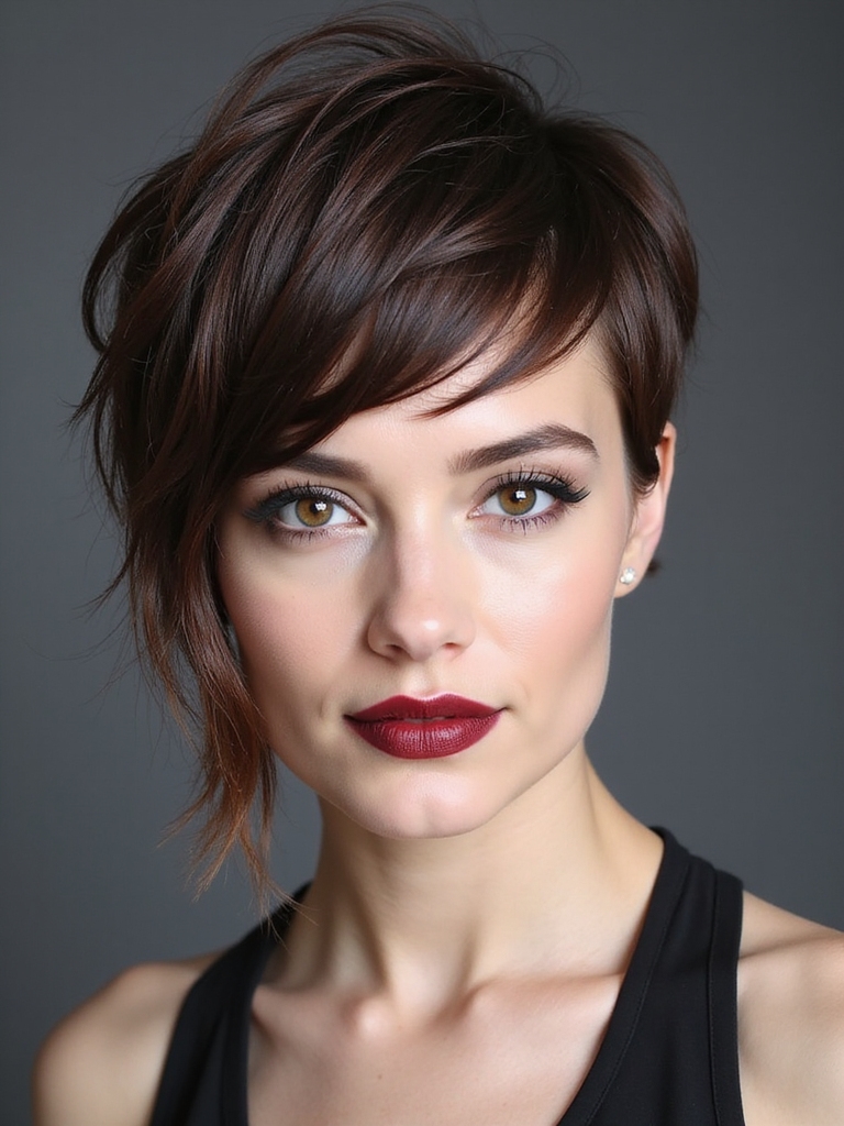 angle lengthening textured bangs