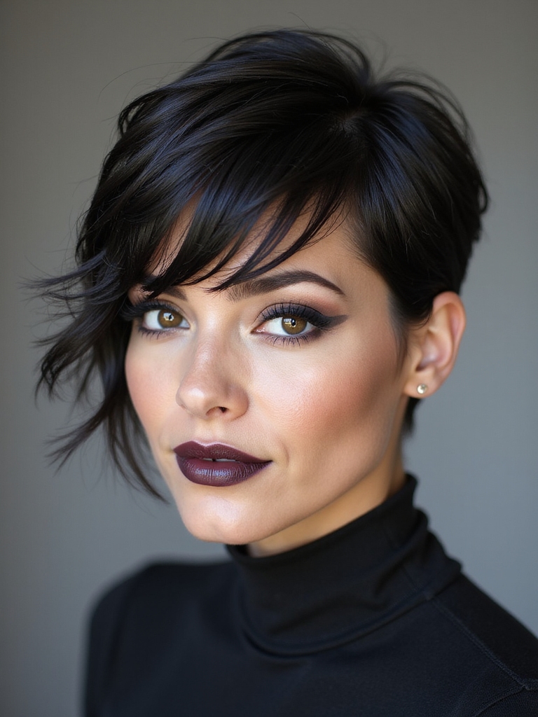 asymmetrical edgy pixie cuts