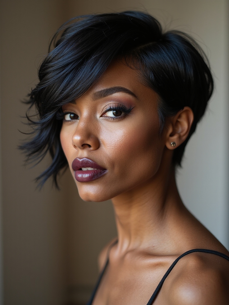 asymmetrical pixie with part