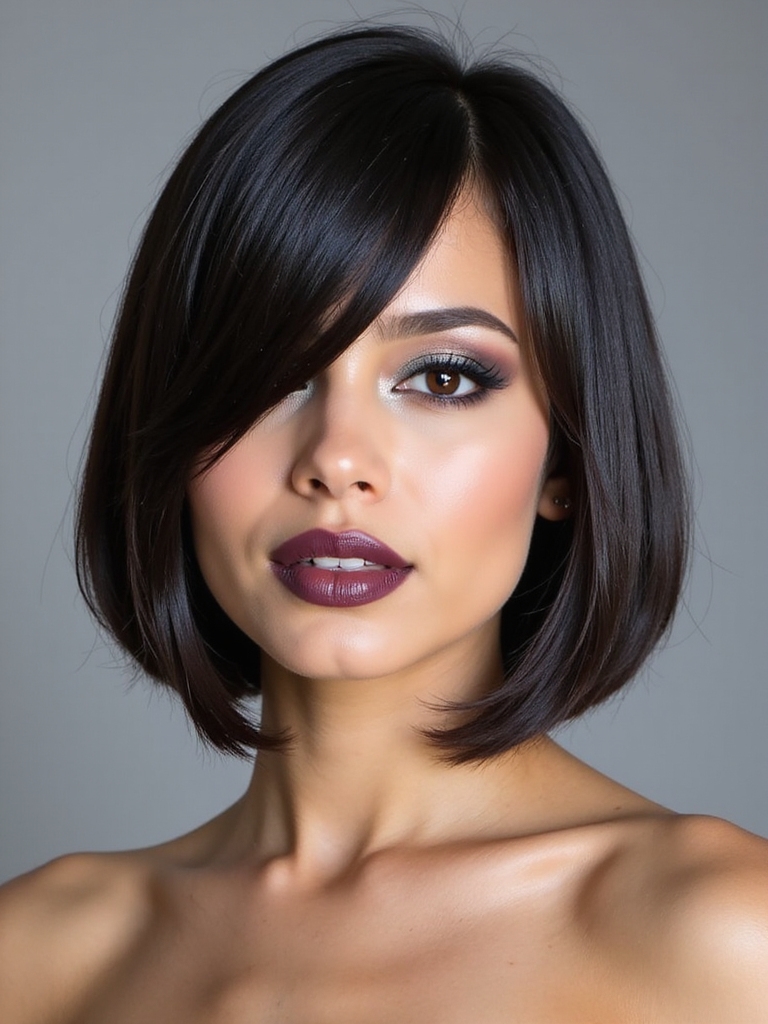 asymmetrical side part a line