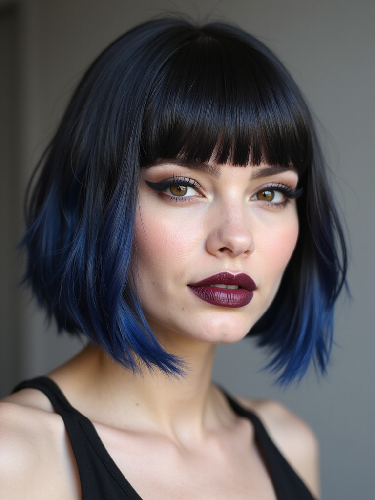 asymmetrical sleek micro bob