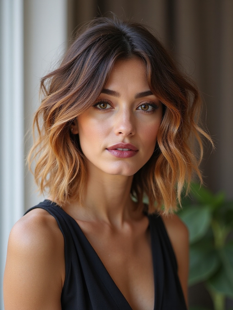 balance edgy texture with elongation
