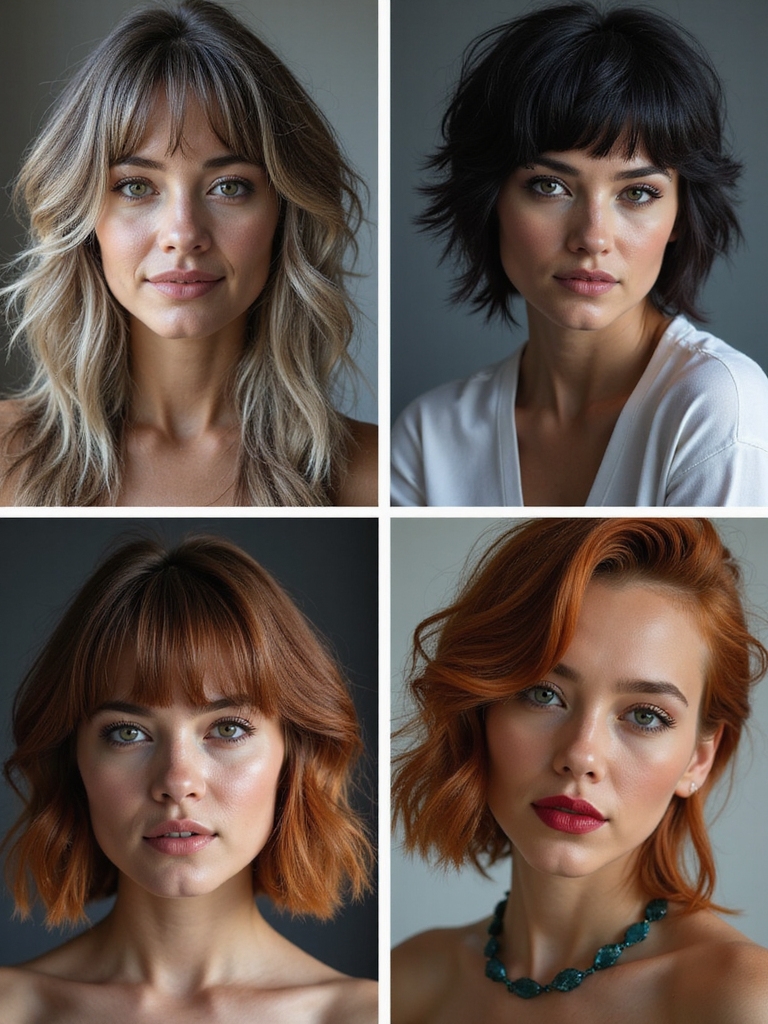 bangs personalize wolf cut proportions