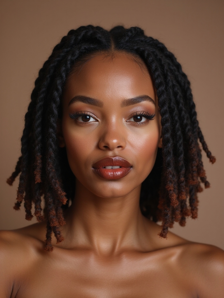 bantu knotted short locs