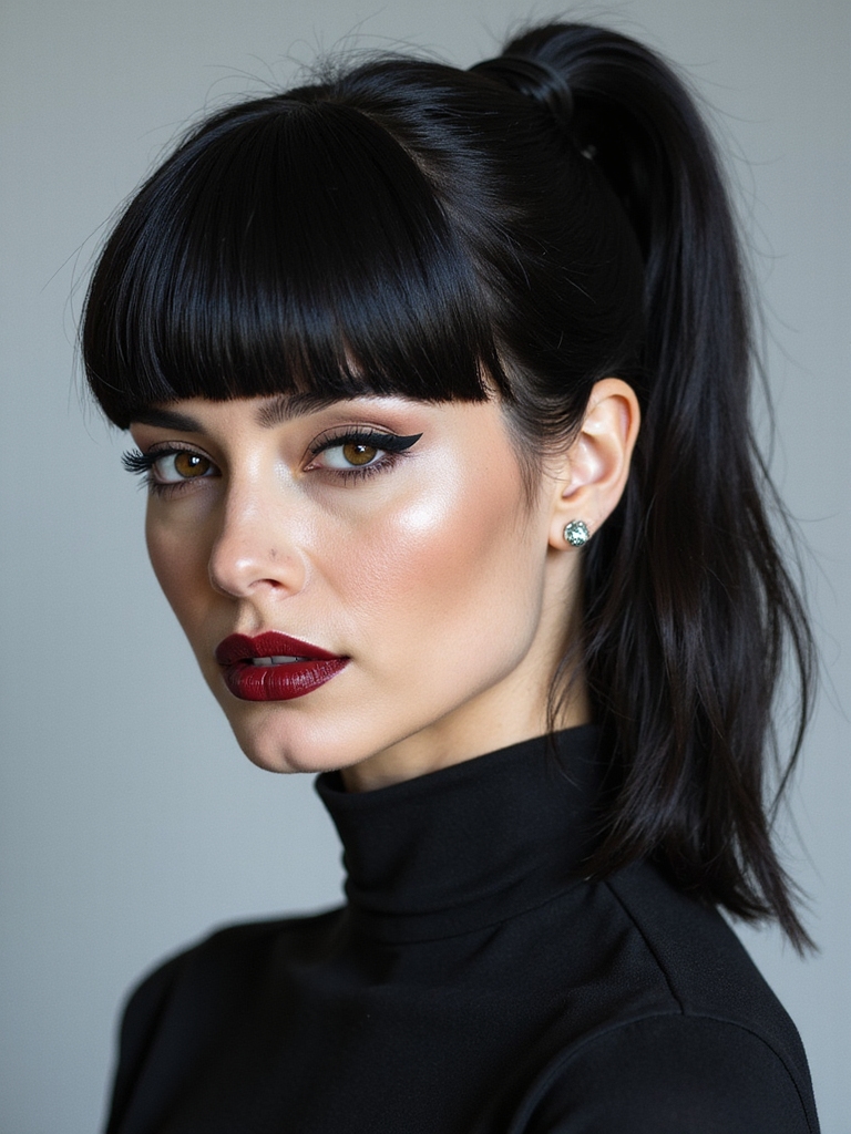 bardot fringe enhances updos