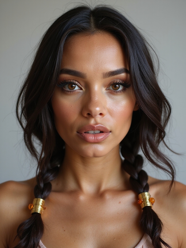 beaded boho bob with cuffs