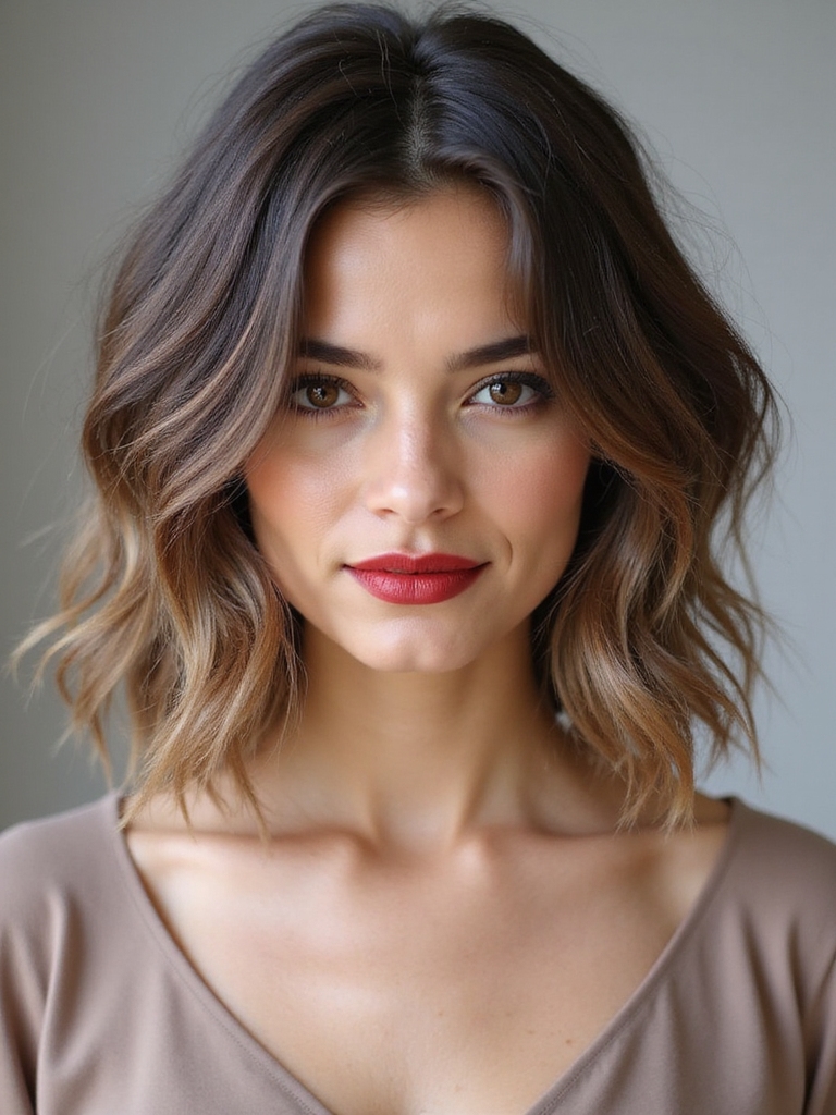 A French-girl bedhead messy bob