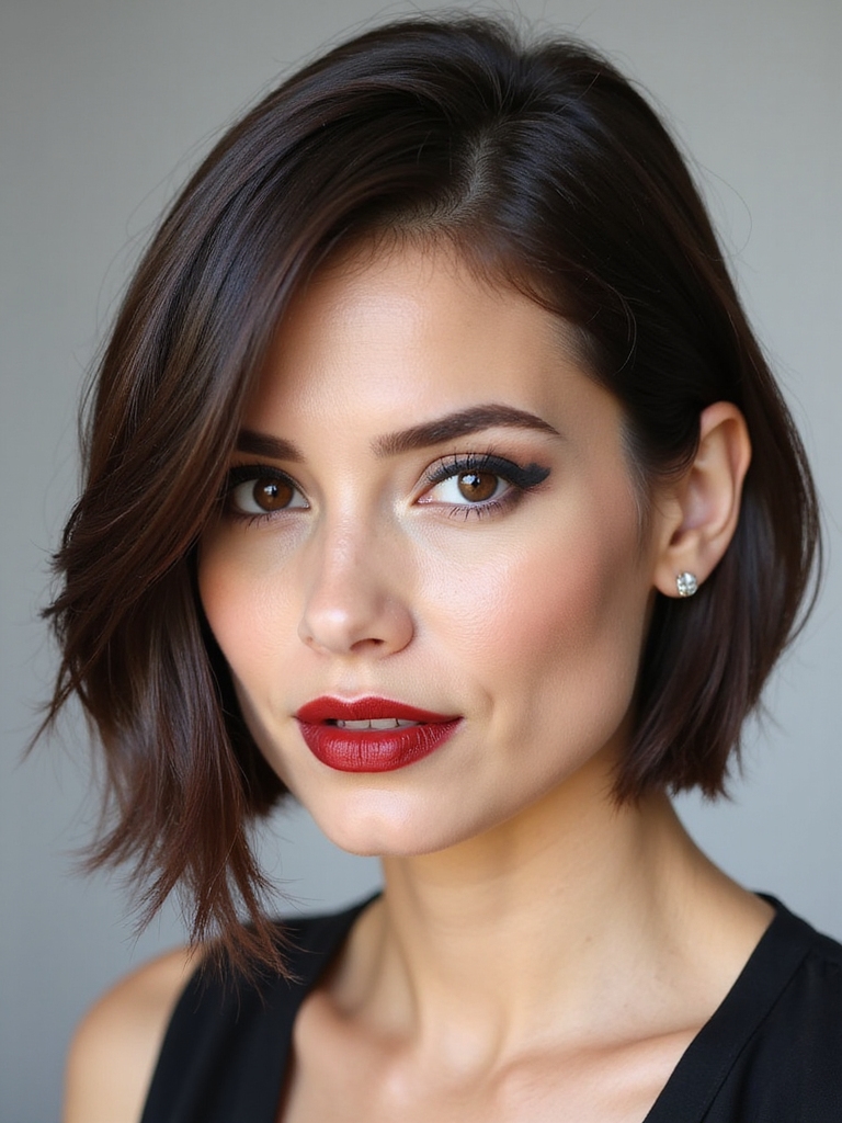 blunt jaw length french bob