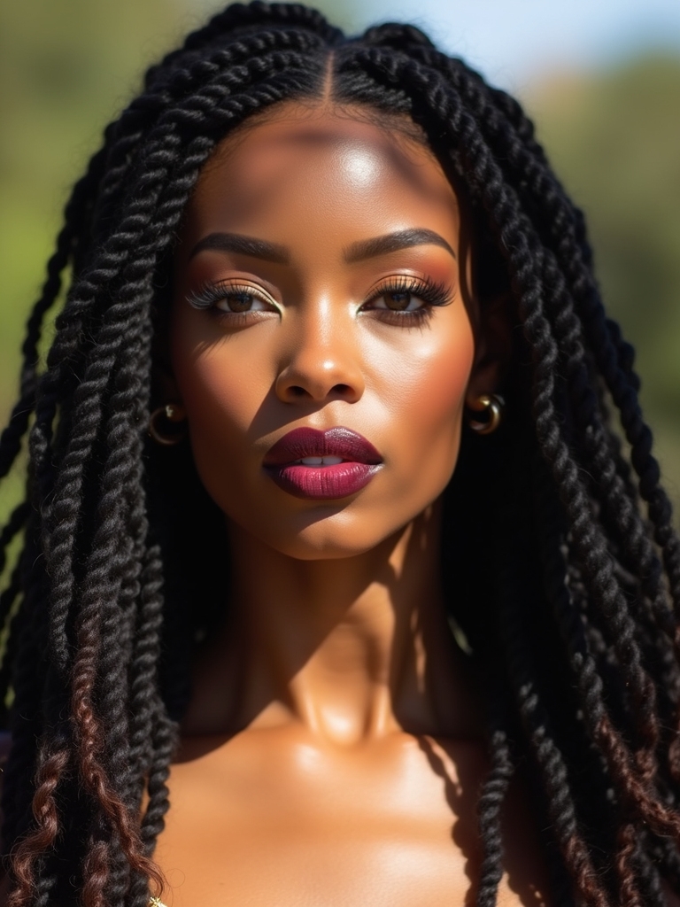 Boho goddess crochet locs with loose wavy ends