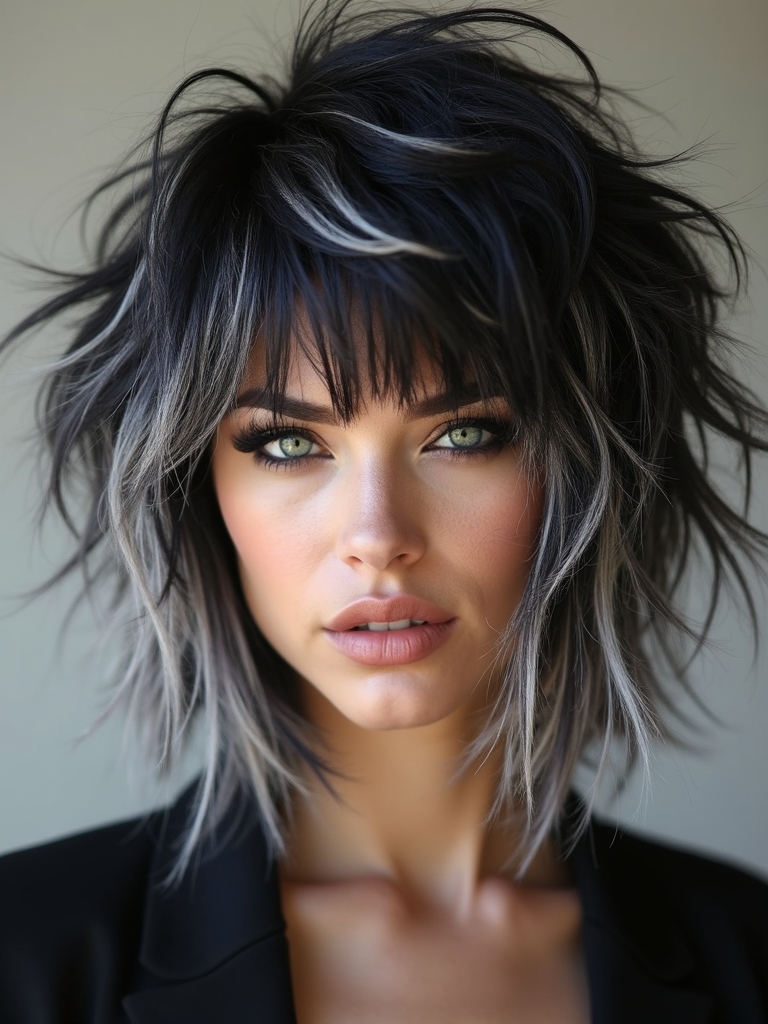 bold face framing contrast highlights