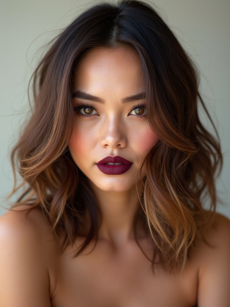 center parted layered jaw lengthening