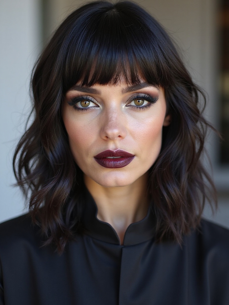 champagne gloss pixie fringe