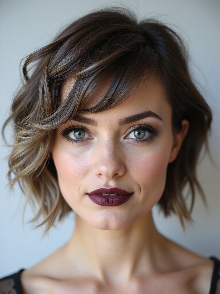 cheekbone hugging pixie bob hybrid