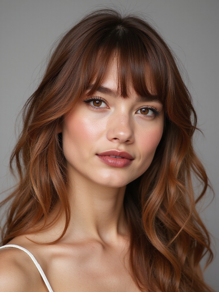 cheekbone skimming face framing layers