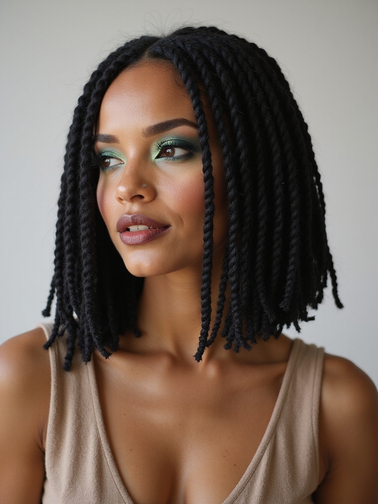 chic bob length locs