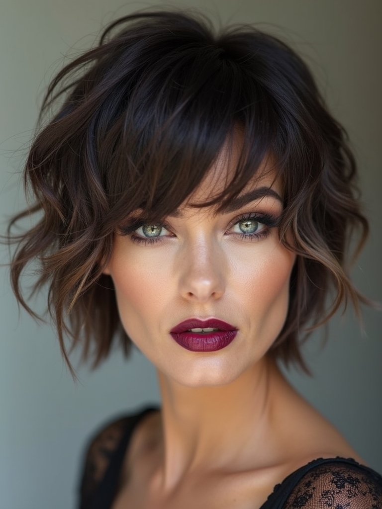 chic medium length wolf haircuts