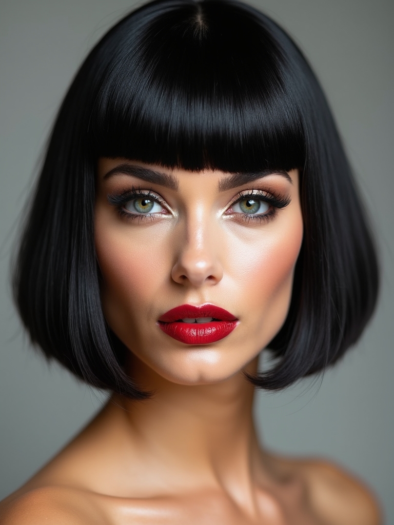 chic short mini bangs statements