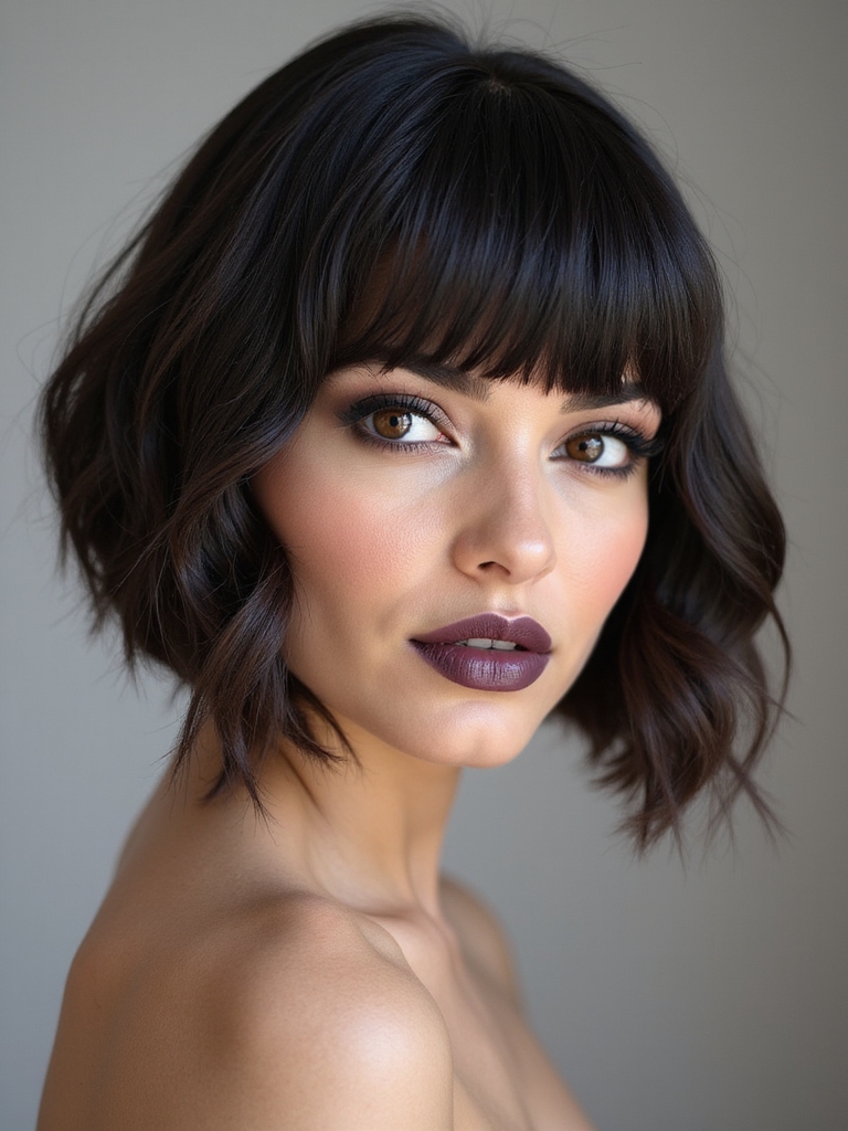 French bob curtain fringe