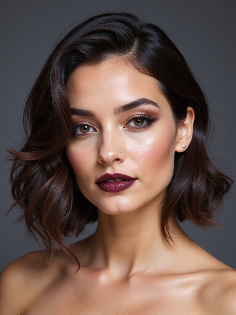 Chin-to-shoulder graduated layers