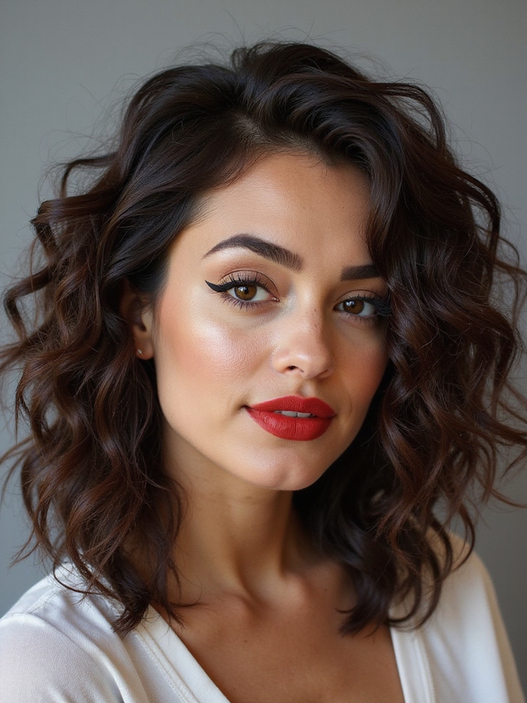 choppy layered curls lift