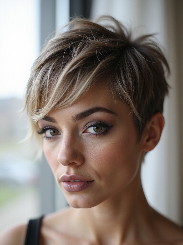 choppy micro layered pixie
