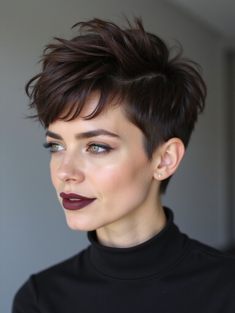 choppy piecey textured pixie