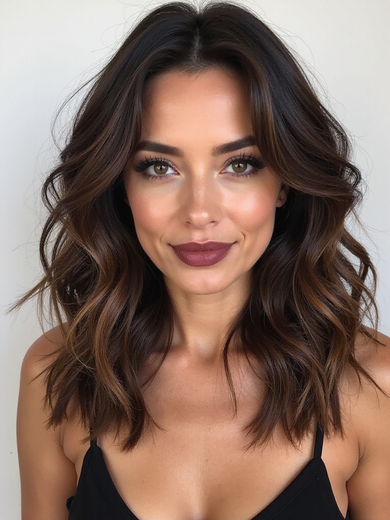 choppy shoulder length razored layers