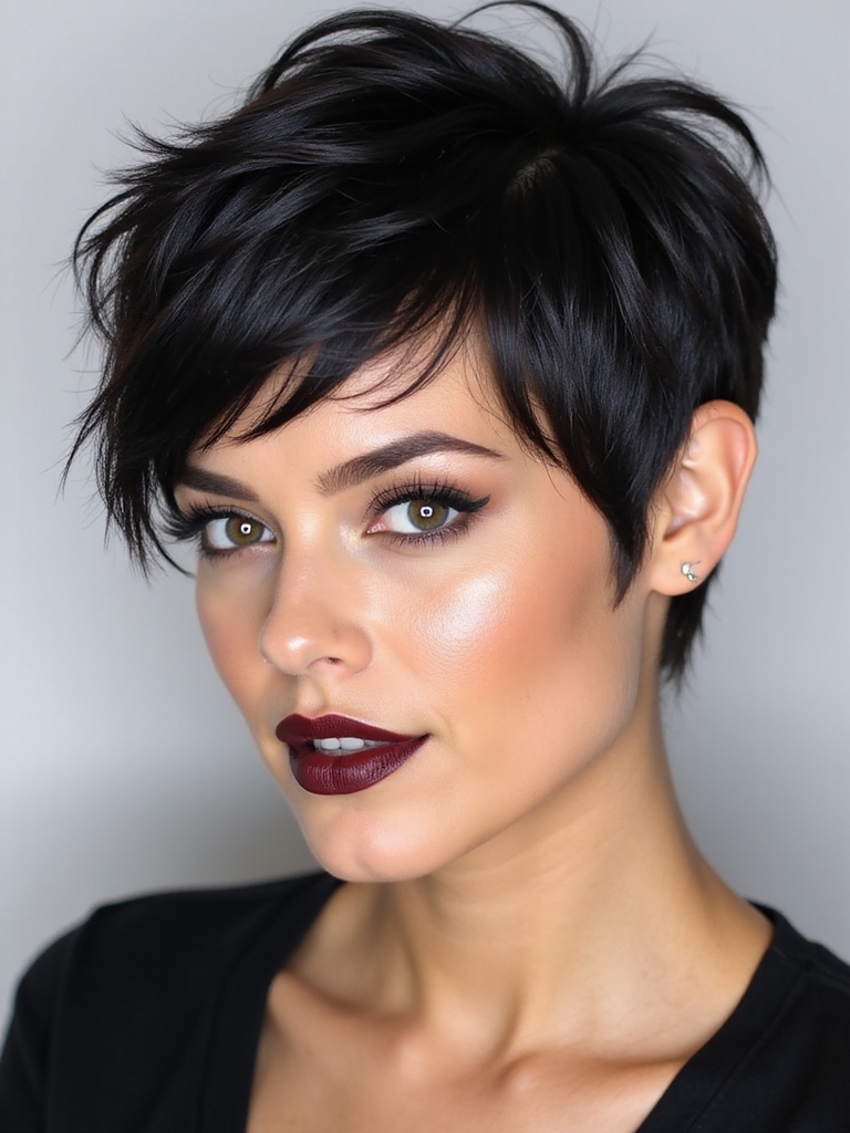 choppy wolf cut fringe