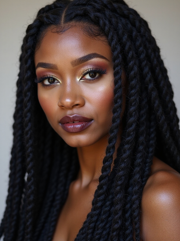 chunky layered statement locs