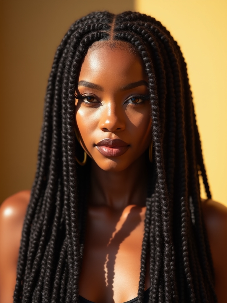 Traditional locs with a classic, timeless appeal