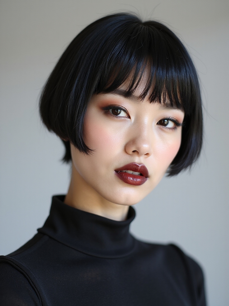 clean tapered sleek pixie