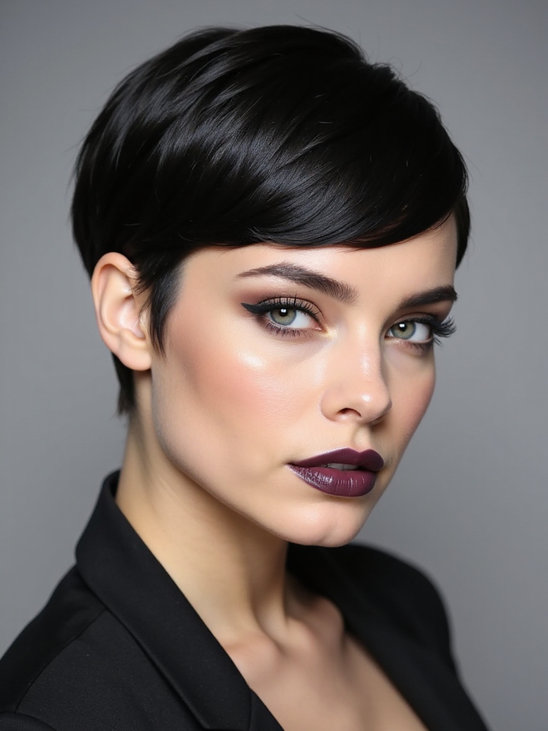 close contoured pixie crop