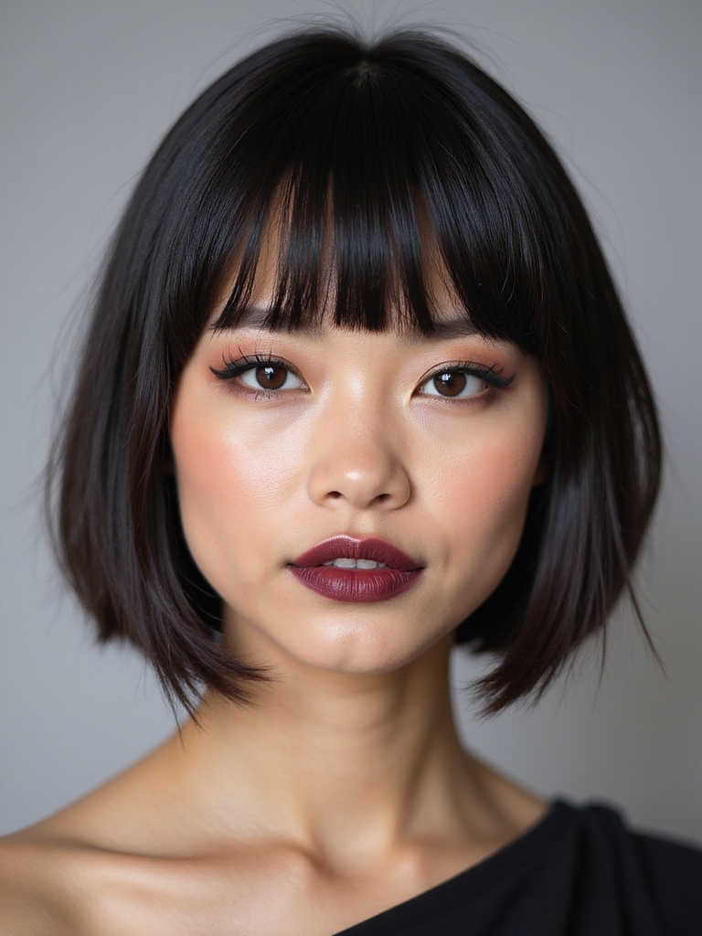 collarbone grazing a line bob