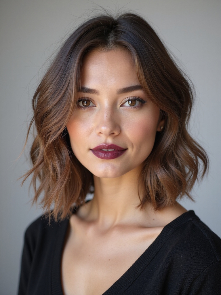 collarbone grazing layered lob