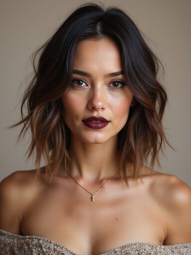 collarbone length knotless boho bob